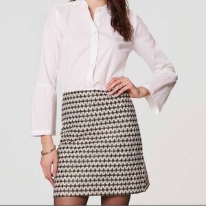 Ann Taylor Loft Gold Shimmer Mini Skirt - Size 8P